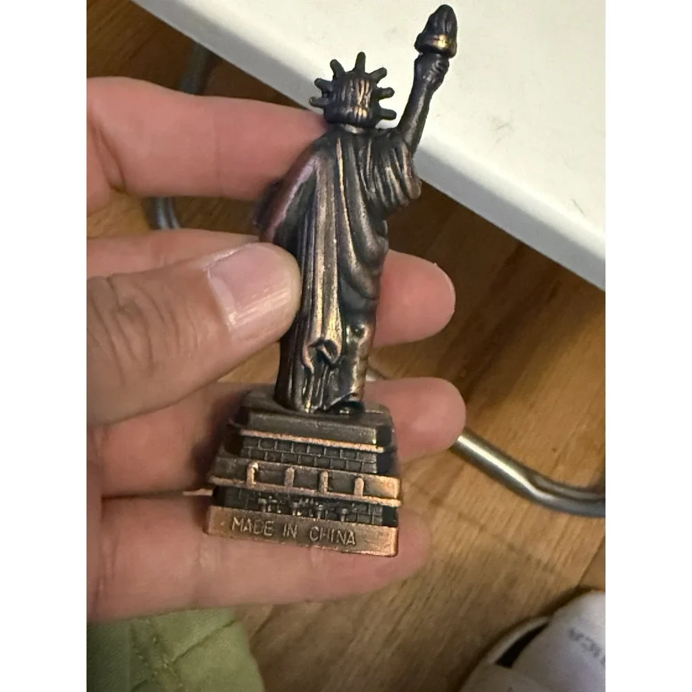 Vintage Die Cast  Miniature Bronze Pencil Sharpener- Statue of Liberty